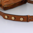 FENDI Zucca Canvas Shoulder Bag Orange Auth 114244V-8