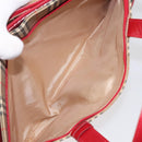 BURBERRY Nova Check Hand Bag Canvas Beige Auth 114246-21