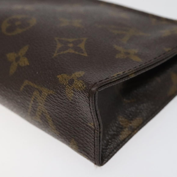LOUIS VUITTON Monogram Poche Toilette 15 Pouch M47546 LV Auth 114251