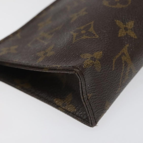 LOUIS VUITTON Monogram Poche Toilette 15 Pouch M47546 LV Auth 114251