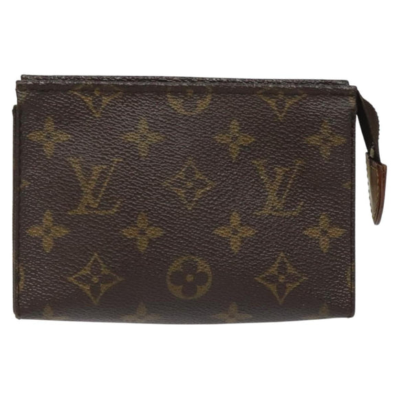 LOUIS VUITTON Monogram Poche Toilette 15 Pouch M47546 LV Auth 114251