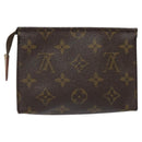 LOUIS VUITTON Monogram Poche Toilette 15 Pouch M47546 LV Auth 114251-2