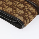 Christian Dior Trotter Canvas Shoulder Bag Brown Auth 114260-14