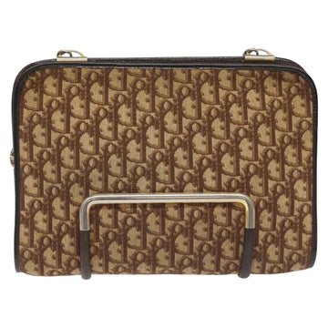 Christian Dior Trotter Canvas Shoulder Bag Brown Auth 114260 - 0