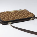 Christian Dior Trotter Canvas Shoulder Bag Brown Auth 114260-6
