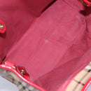 BURBERRY Nova Check Shoulder Bag PVC Leather Beige Auth 114263-12