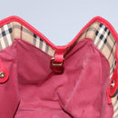 BURBERRY Nova Check Shoulder Bag PVC Leather Beige Auth 114263-17