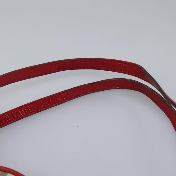 BURBERRY Nova Check Shoulder Bag PVC Leather Beige Auth 114263