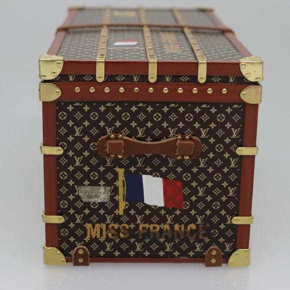 LOUIS VUITTON Miss France Paper Weight Brown M99408 LV Auth 114265