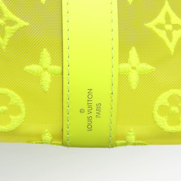 LOUIS VUITTON See Through Keepall Bandouliere 50 Bag Yellow M55380 Auth 114280S