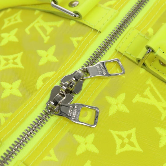 LOUIS VUITTON See Through Keepall Bandouliere 50 Bag Yellow M55380 Auth 114280S