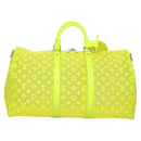 LOUIS VUITTON See Through Keepall Bandouliere 50 Bag Yellow M55380 Auth 114280S-13