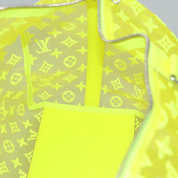 LOUIS VUITTON See Through Keepall Bandouliere 50 Bag Yellow M55380 Auth 114280S