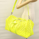 LOUIS VUITTON See Through Keepall Bandouliere 50 Bag Yellow M55380 Auth 114280S-30