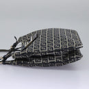 FENDI Zucchino Canvas Shoulder Bag Navy Auth 114284-3