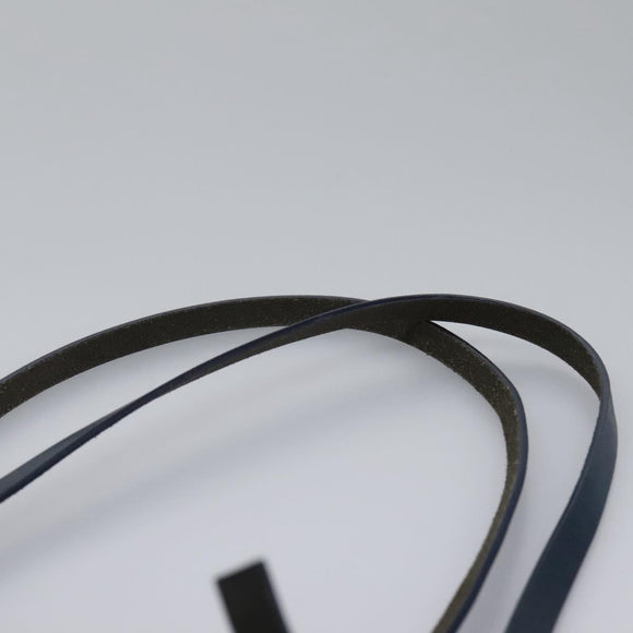 FENDI Zucchino Canvas Shoulder Bag Navy Auth 114284