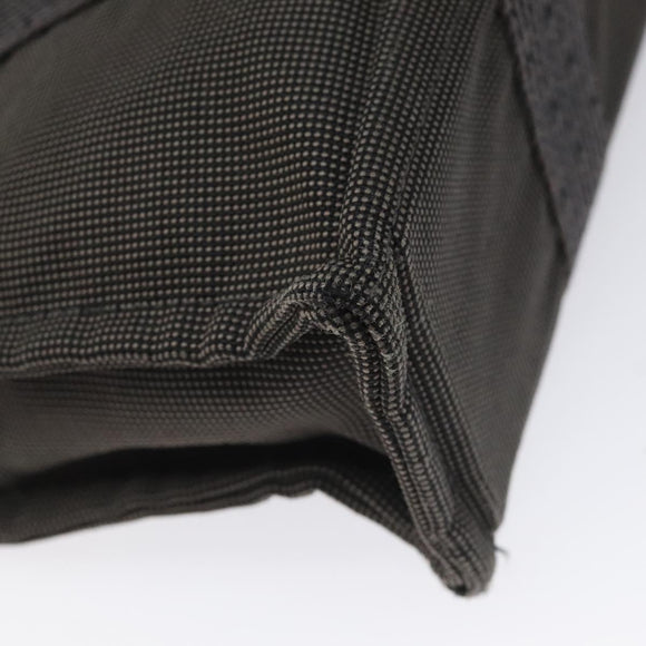 HERMES Her Line PM Tote Bag Canvas Gray Silver Auth 114293