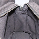 HERMES Her Line PM Tote Bag Canvas Gray Silver Auth 114293-18