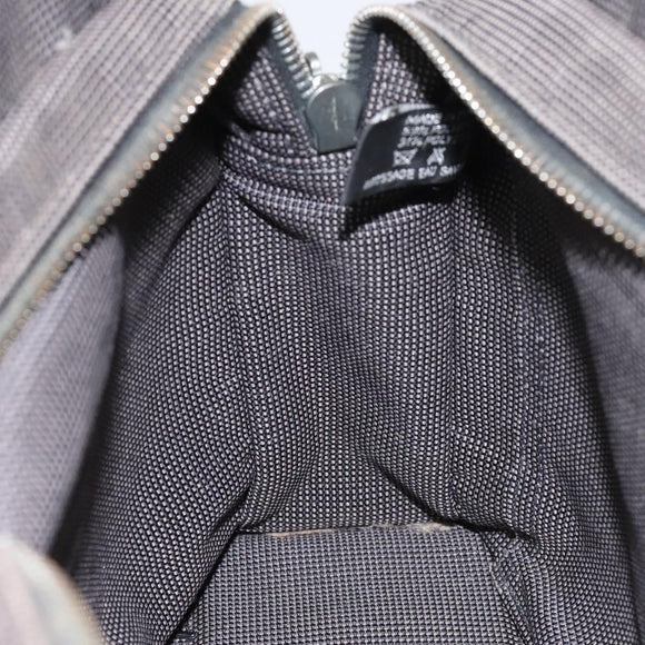 HERMES Her Line PM Tote Bag Canvas Gray Silver Auth 114293