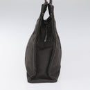 HERMES Her Line PM Tote Bag Canvas Gray Silver Auth 114293-3