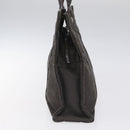 HERMES Her Line PM Tote Bag Canvas Gray Silver Auth 114293-4