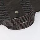 HERMES Her Line PM Tote Bag Canvas Gray Silver Auth 114293-7