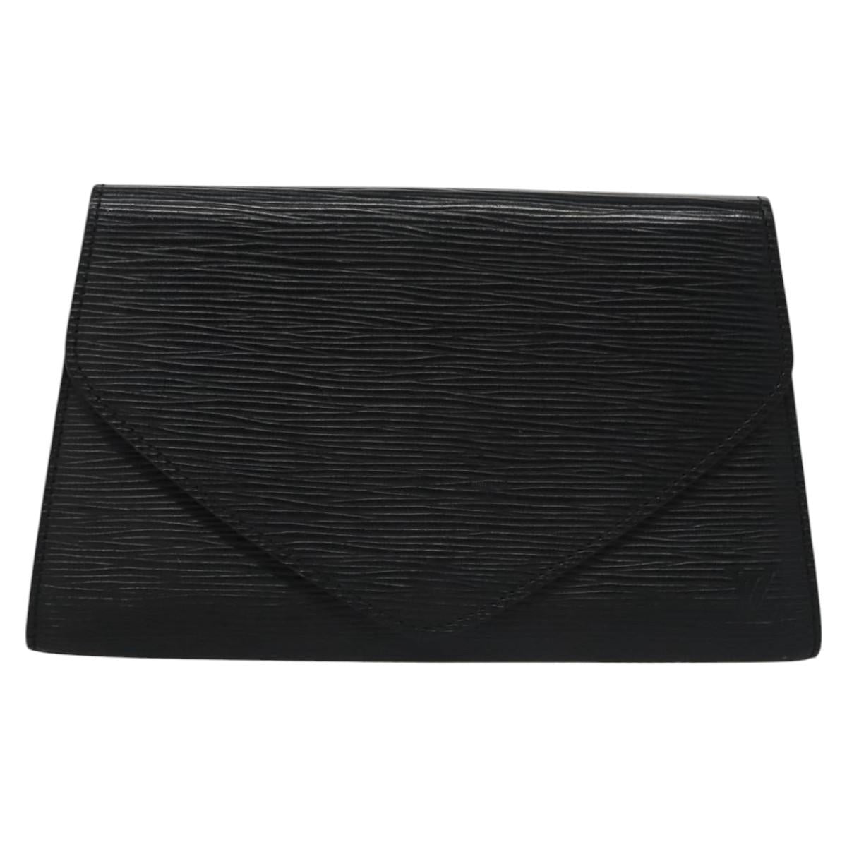 LOUIS VUITTON Epi Art Deco Clutch Bag Black M52632 LV Auth 114305 - 0