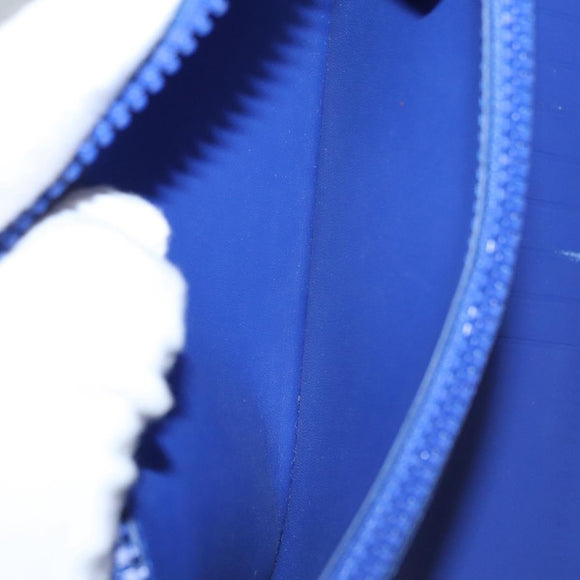 LOUIS VUITTON Taurillon Monogram Zippy Wallet Wallet Blue M80791 LV Auth 114310