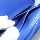 LOUIS VUITTON Taurillon Monogram Zippy Wallet Wallet Blue M80791 LV Auth 114310-21