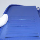 LOUIS VUITTON Taurillon Monogram Zippy Wallet Wallet Blue M80791 LV Auth 114310-22