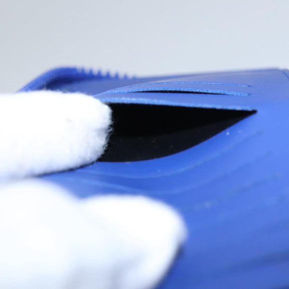 LOUIS VUITTON Taurillon Monogram Zippy Wallet Wallet Blue M80791 LV Auth 114310