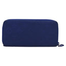 LOUIS VUITTON Taurillon Monogram Zippy Wallet Wallet Blue M80791 LV Auth 114310-2