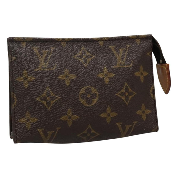 LOUIS VUITTON Monogram Poche Toilette 15 Pouch M47546 LV Auth 114315
