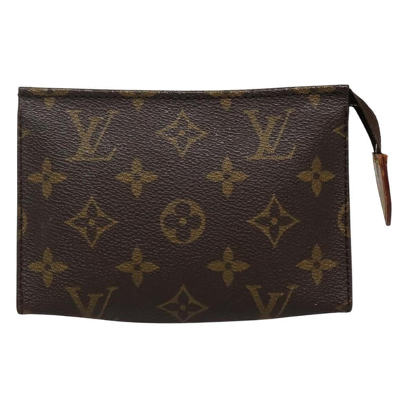 LOUIS VUITTON Monogram Poche Toilette 15 Pouch M47546 LV Auth 114315