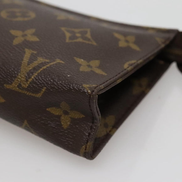 LOUIS VUITTON Monogram Poche Toilette 15 Pouch M47546 LV Auth 114315