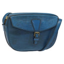 LOUIS VUITTON Epi June Feuille Shoulder Bag Blue M52155 LV Auth 114323-1