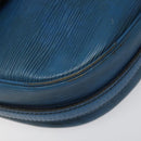 LOUIS VUITTON Epi June Feuille Shoulder Bag Blue M52155 LV Auth 114323-16
