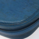 LOUIS VUITTON Epi June Feuille Shoulder Bag Blue M52155 LV Auth 114323-17