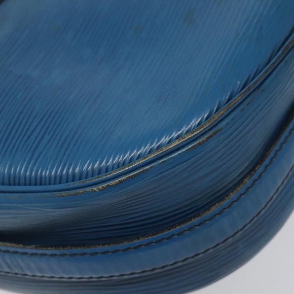 LOUIS VUITTON Epi June Feuille Shoulder Bag Blue M52155 LV Auth 114323