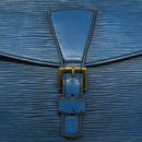 LOUIS VUITTON Epi June Feuille Shoulder Bag Blue M52155 LV Auth 114323-8