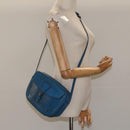 LOUIS VUITTON Epi June Feuille Shoulder Bag Blue M52155 LV Auth 114323-24
