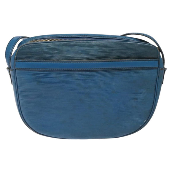 LOUIS VUITTON Epi June Feuille Shoulder Bag Blue M52155 LV Auth 114323
