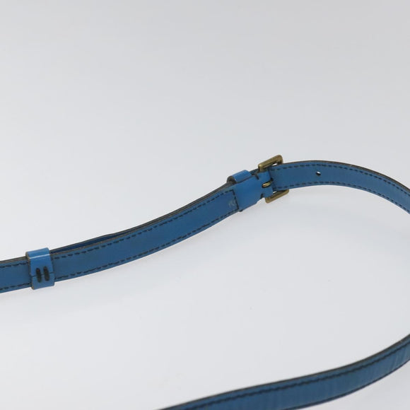 LOUIS VUITTON Epi June Feuille Shoulder Bag Blue M52155 LV Auth 114323