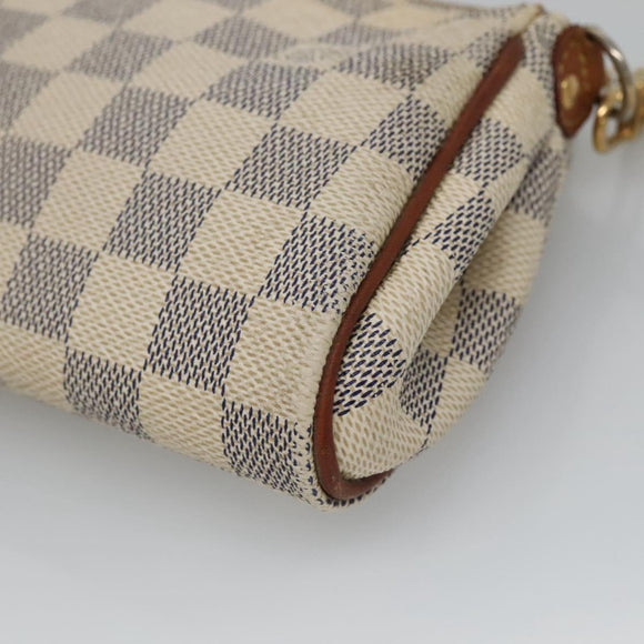 LOUIS VUITTON Damier Azur Eva Shoulder Bag 2way N55214 LV Auth 114329