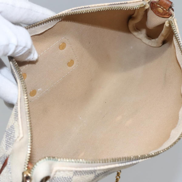 LOUIS VUITTON Damier Azur Eva Shoulder Bag 2way N55214 LV Auth 114329