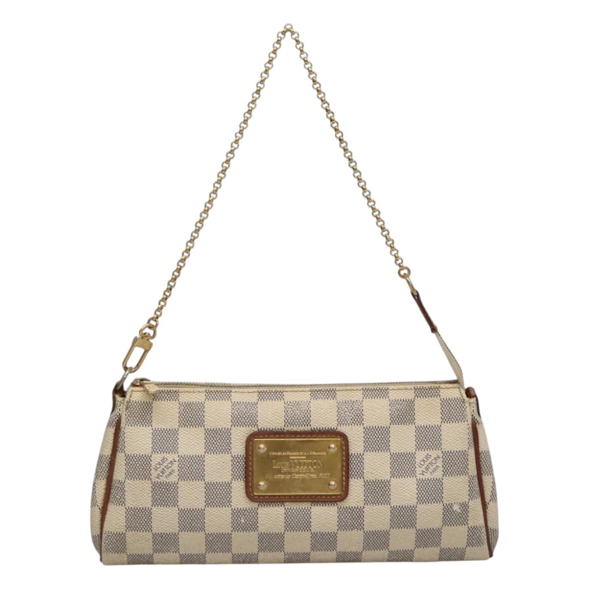 LOUIS VUITTON Damier Azur Eva Shoulder Bag 2way N55214 LV Auth 114329 - 0