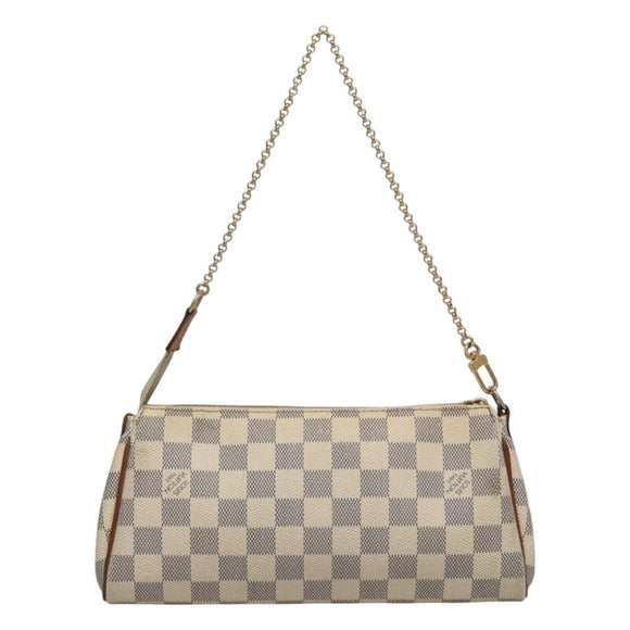 LOUIS VUITTON Damier Azur Eva Shoulder Bag 2way N55214 LV Auth 114329