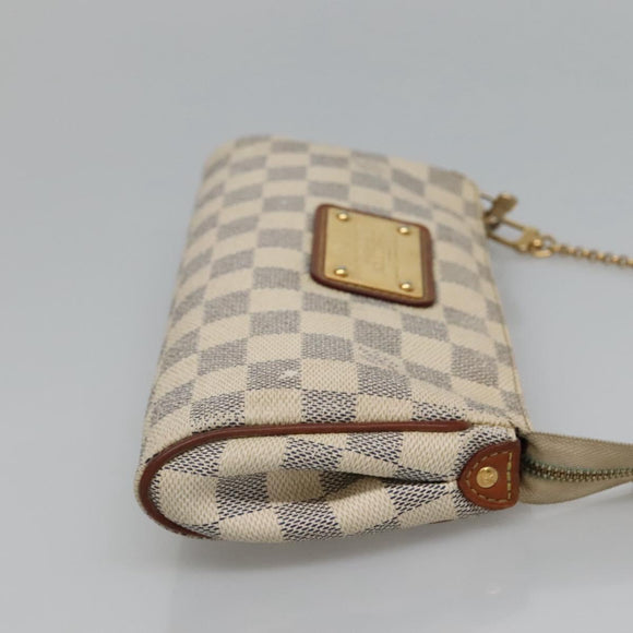 LOUIS VUITTON Damier Azur Eva Shoulder Bag 2way N55214 LV Auth 114329