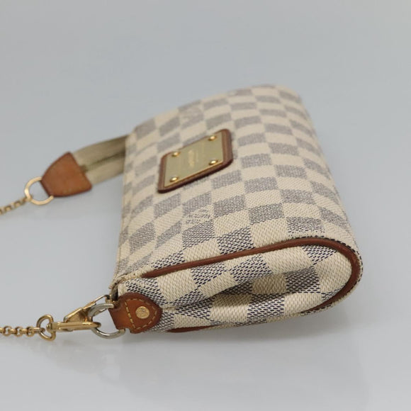 LOUIS VUITTON Damier Azur Eva Shoulder Bag 2way N55214 LV Auth 114329