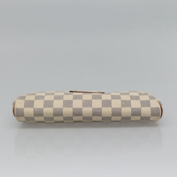 LOUIS VUITTON Damier Azur Eva Shoulder Bag 2way N55214 LV Auth 114329